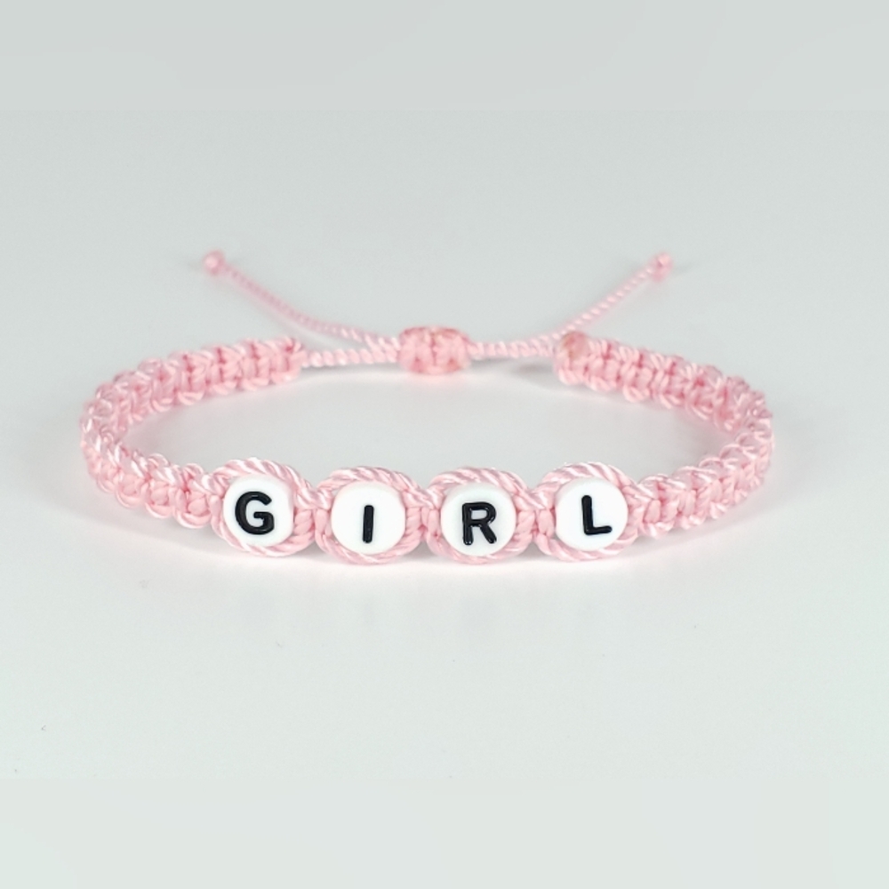 Baby Shower gift, Its A Girl bracelet, baby shower favors, handmade party favors